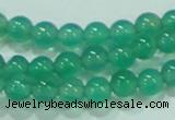 CTG83 15.5 inches 3mm round grade AA tiny green agate beads wholesale