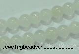 CTG84 15.5 inches 3mm round tiny white jade beads wholesale