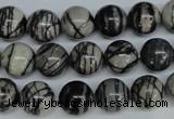 CTJ29 15.5 inches 16mm round black water jasper beads wholesale