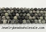 CTJ413 15.5 inches 10mm round black water jasper gemstone beads wholesale