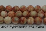 CTJ700 15.5 inches 4mm round red net jasper beads wholesale