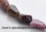 CTO08 15.5 inches 8*12mm freeform natural tourmaline beads