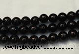 CTO101 15.5 inches 6mm round natural black tourmaline beads