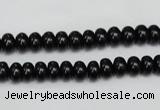 CTO118 15.5 inches 6*10mm rondelle black tourmaline beads