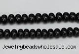 CTO119 15.5 inches 7*11mm rondelle black tourmaline beads