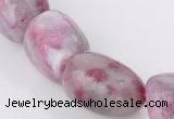 CTO12 15.5 inches 13*20mm freeform natural tourmaline beads