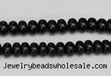 CTO120 15.5 inches 8*12mm rondelle black tourmaline beads