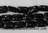 CTO126 15.5 inches 12*16mm rectangle black tourmaline beads