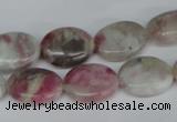 CTO204 15.5 inches 12*16mm oval pink tourmaline gemstone beads