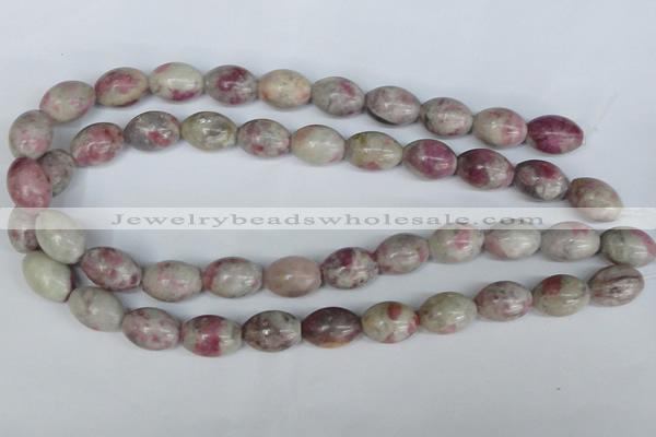 CTO217 15.5 inches 13*18mm rice pink tourmaline gemstone beads