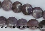 CTO222 15.5 inches 10mm flat round tourmaline gemstone beads