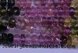 CTO302 15.5 inches 2*3mm faceted rondelle tourmaline beads