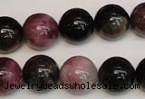 CTO361 15.5 inches 14mm round natural tourmaline gemstone beads