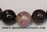 CTO362 15.5 inches 16mm round natural tourmaline gemstone beads