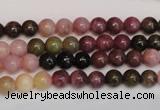 CTO372 15.5 inches 6mm round natural tourmaline gemstone beads