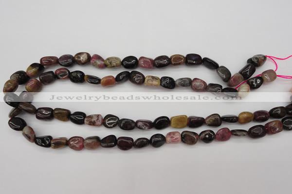 CTO382 15.5 inches 9*11mm natural tourmaline nuggets beads