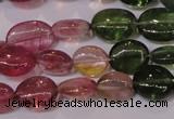 CTO421 15 inches 7*9mm oval natural tourmaline beads wholesale