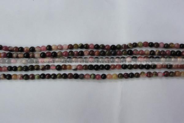 CTO451 15.5 inches 4mm round natural tourmaline gemstone beads