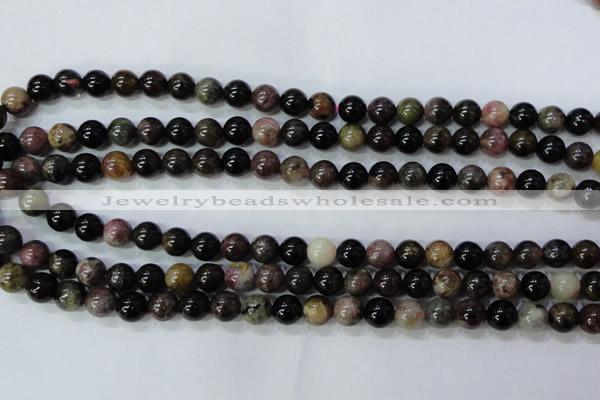 CTO454 15.5 inches 8mm round natural tourmaline gemstone beads