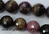 CTO466 15.5 inches 11mm faceted round natural tourmaline gemstone beads