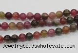 CTO60 15.5 inches 4mm round natural tourmaline gemstone beads