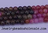 CTO620 15.5 inches 4mm round tourmaline gemstone beads wholesale