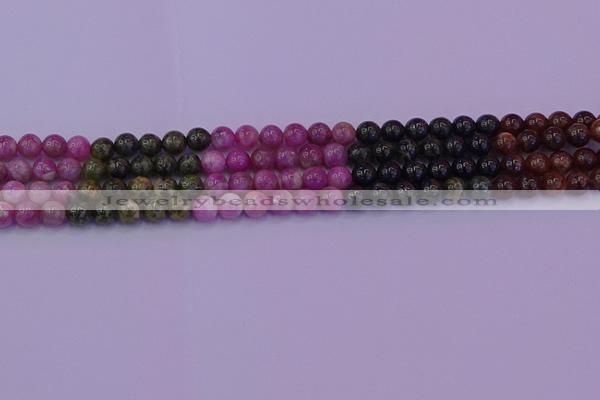 CTO628 15.5 inches 7mm round tourmaline gemstone beads wholesale