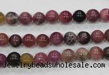 CTO63 15.5 inches 7mm round natural tourmaline gemstone beads