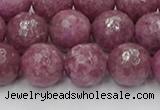 CTO660 15.5 inches 12mm faceted round Chinese tourmaline beads