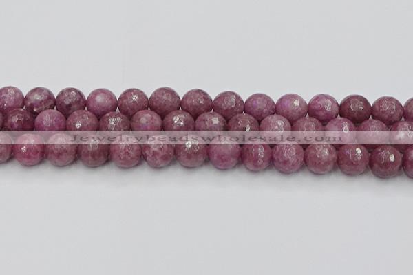 CTO660 15.5 inches 12mm faceted round Chinese tourmaline beads