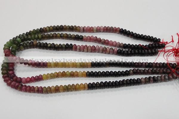 CTO69 15.5 inches 5*8mm rondelle natural tourmaline gemstone beads