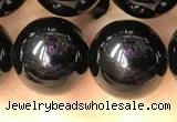 CTO704 15.5 inches 12mm round black tourmaline beads wholesale