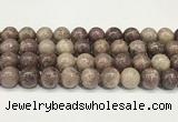 CTO723 15.5 inches 12mm round Chinese tourmaline beads