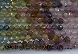 CTO736 15 inches 2.5mm faceted round tourmaline beads