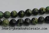 CTP03 15.5 inches 8mm round yellow green pine gemstone beads wholesale