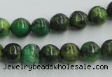 CTP04 15.5 inches 10mm round yellow green pine gemstone beads wholesale