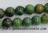 CTP05 15.5 inches 12mm round yellow green pine gemstone beads wholesale