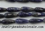 CTR04 15.5 inches 6*16mm faceted teardrop sodalite gemstone beads