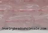 CTR159 15.5 inches 10*20mm faceted teardrop rose quartz beads