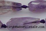 CTR210 15.5 inches 15*25mm - 16*40mm faceted teardrop ametrine beads