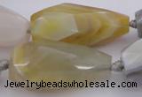 CTR212 15.5 inches 15*25mm - 16*40mm faceted teardrop Botswana agate beads