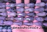 CTR309 15.5 inches 10*25mm faceted teardrop labradorite beads