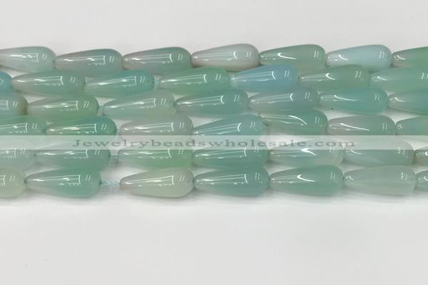 CTR404 15.5 inches 8*20mm teardrop agate beads wholesale