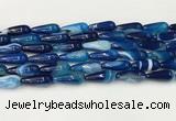 CTR405 15.5 inches 8*20mm teardrop agate beads wholesale