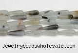 CTR411 15.5 inches 10*30mm teardrop agate beads wholesale