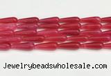 CTR419 15.5 inches 10*30mm teardrop agate beads wholesale