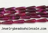 CTR420 15.5 inches 10*30mm teardrop agate beads wholesale