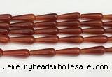 CTR422 15.5 inches 10*30mm teardrop agate beads wholesale