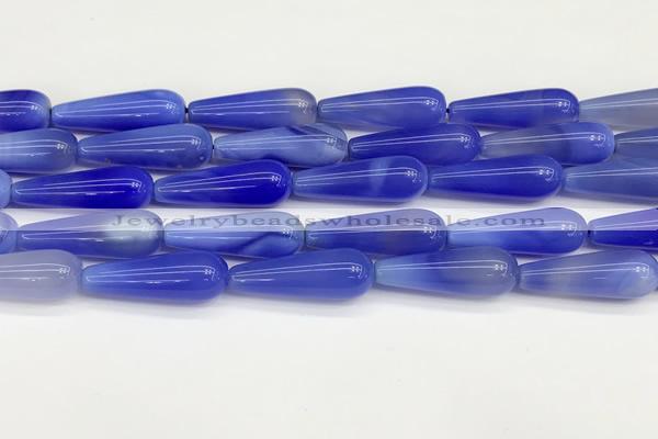 CTR426 15.5 inches 10*30mm teardrop agate beads wholesale