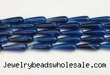 CTR428 15.5 inches 10*30mm teardrop agate beads wholesale